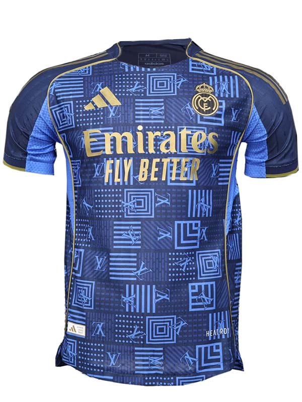 Real madrid maglia da calcio per adulti speciale blu uniforme da allenamento da uomo abbigliamento sportivo top da calcio maglietta sportiva 2025-2026