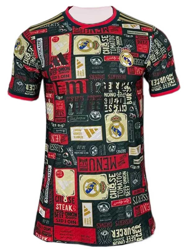 Real madrid maglia da calcio per adulti speciale nera e rossa uniforme da allenamento da uomo abbigliamento sportivo top da calcio maglietta sportiva 2025-2026