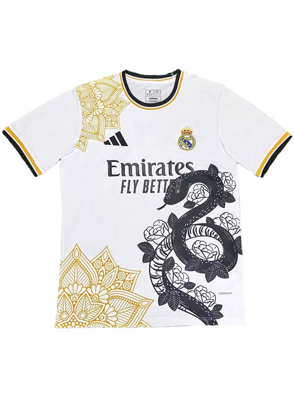 Real madrid maglia da calcio speciale da uomo con serpente nero da adulto da uomo per la stagione 2025-2026