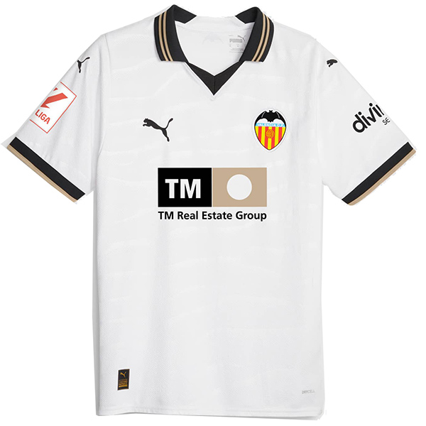 Valencia home jersey soccer uniform men's first sportswear football kit top shirt 2023-2024