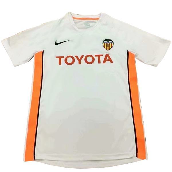 Valencia home retro vintage soccer jersey match men's first sportswear football shirt 2006-2007