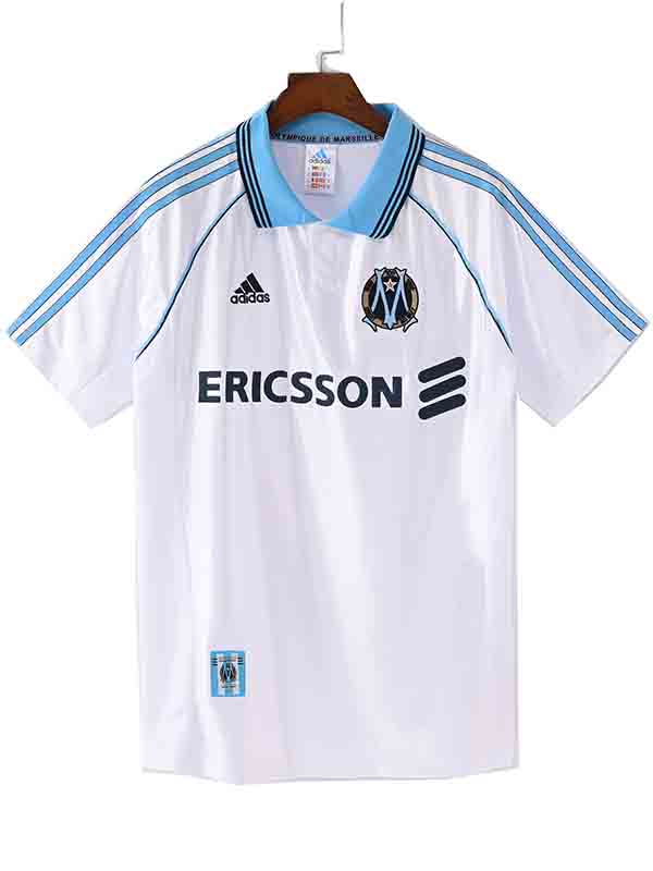 Olympique de marseille home jersey mens retro shirt 1998-1999