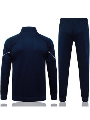 Olympique de Marseille jacket mens dark blue training tracksuit 2025-2026