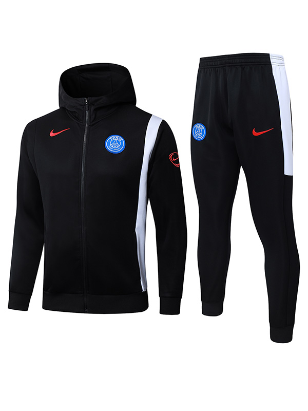 Paris saint-germain hoodie jacket mens black training tracksuit 2025-2026