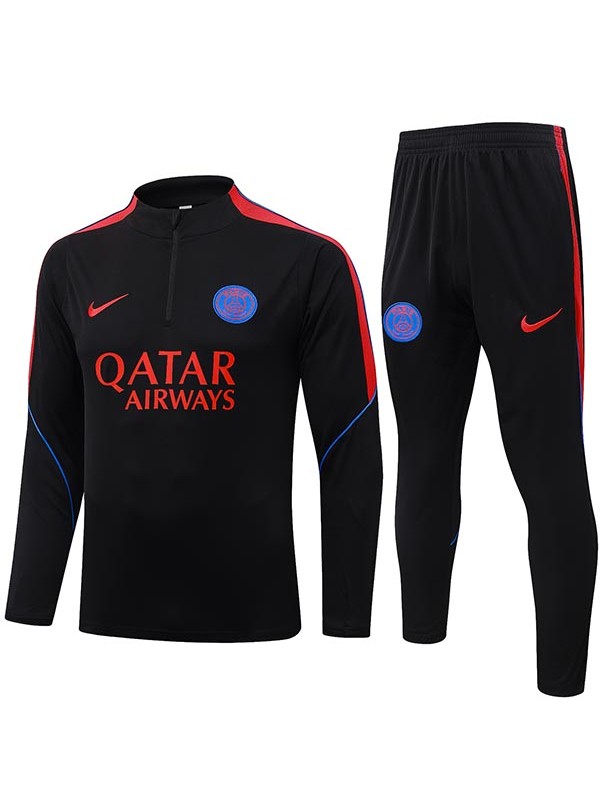 Paris saint-germain tracksuit mens black red training kit 2026-2027