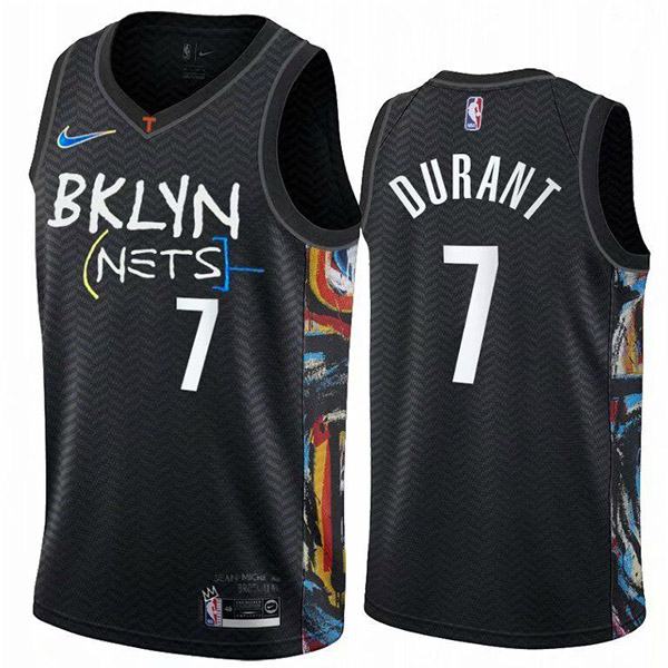 Brooklyn Nets 7 Kevin Durant Nba Basketball Swingman City Jersey Black Edition Shirt 2021