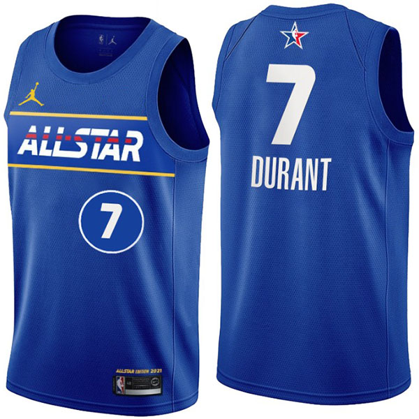 Brooklyn nets kevin durant 2021 nba all star game eastern conference jersey blue basketball vest