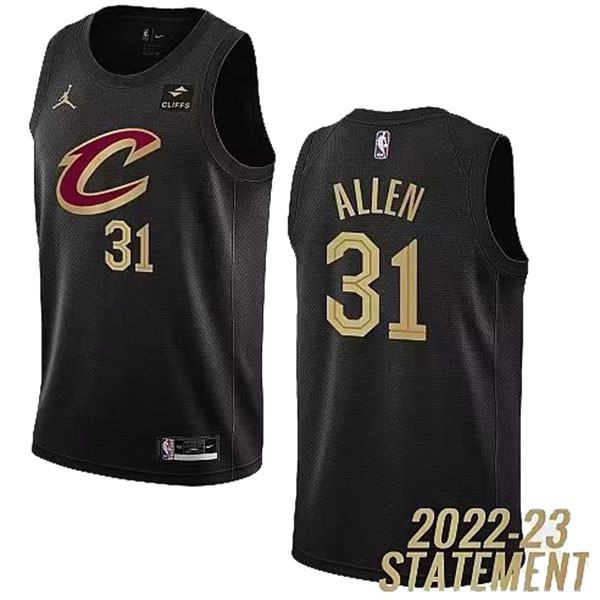 Cleveland Cavaliers 31 Allen jersey basketball uniform black swingman limited edition kit 2022-2023