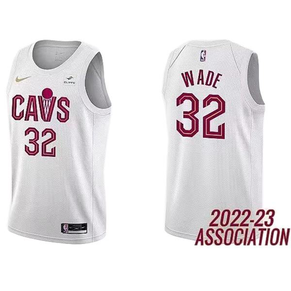 Cleveland Cavaliers 32 Wade jersey basketball uniform white swingman limited edition kit 2022-2023