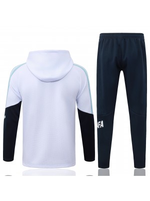 Argentina hoodie jacket mens white black training tracksuit 2026-2027