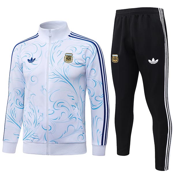 Argentina jacket mens white balck training tracksuit 2026-2027