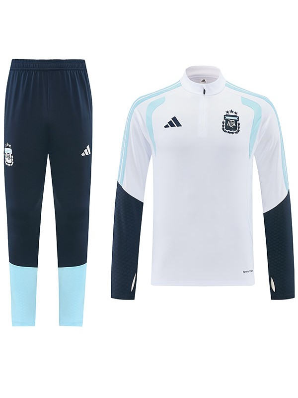 Argentina tracksuit white mens training kit 2026-2027
