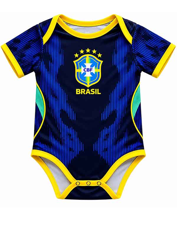 Brazil away baby onesies bodysuit jersey 2026 world cup