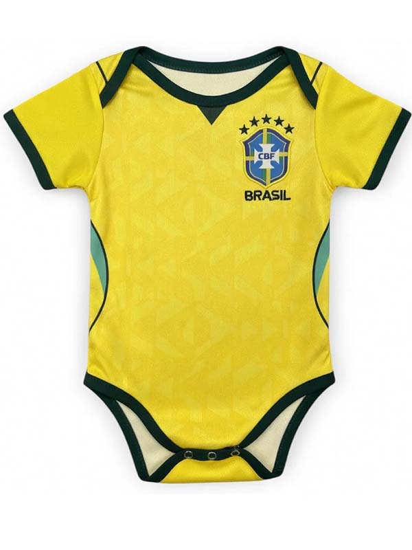 Brazil home baby onesies bodysuit jersey 2026 world cup