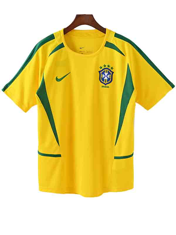 Brazil home jersey mens retro shirt 2002