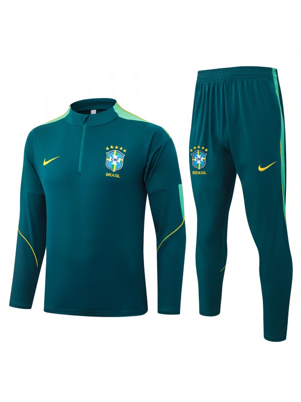 Brazil tracksuit mens all green training kit 2026-2027