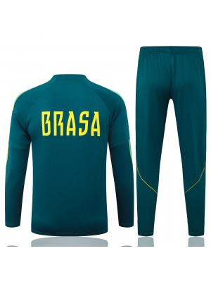 Brazil tracksuit mens all green training kit 2026-2027