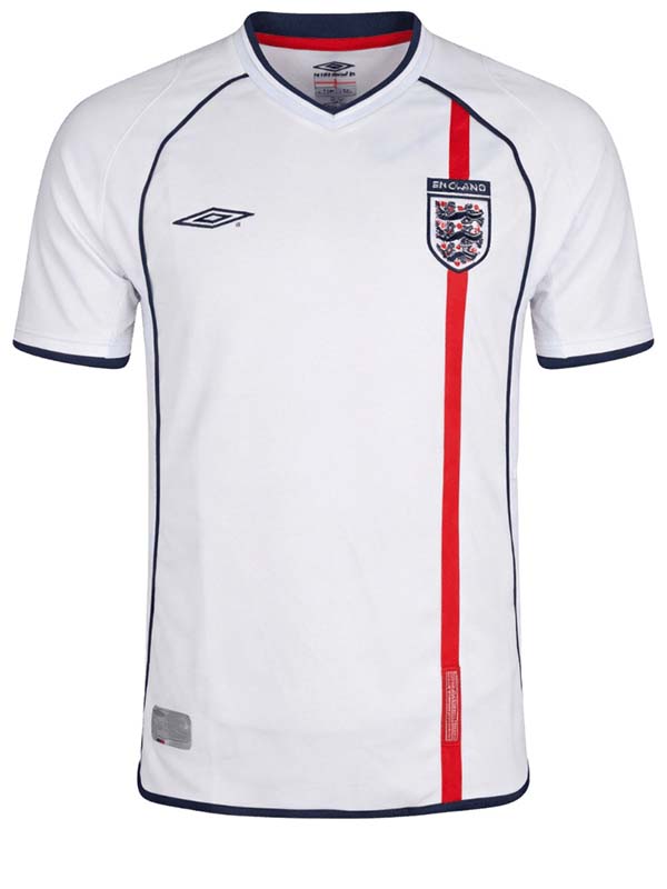 England home retro jersey mens soccer shirt 2002
