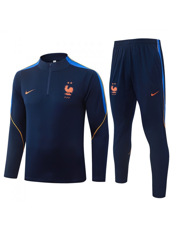 France tracksuit mens all navy training kit 2026-2027