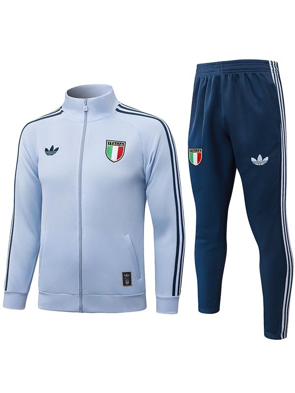 Italy jacket mens light blue training tracksuit 2026-2027