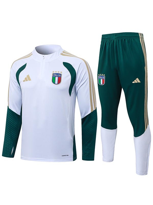 Italy tracksuit mens white green training kit 2026-2027