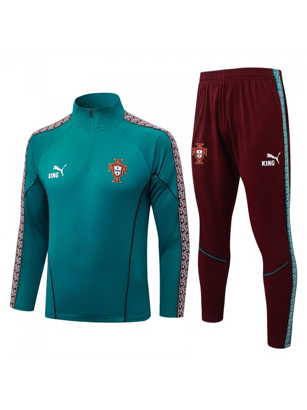 Portugal tracksuit mens green red training kit 2026-2027