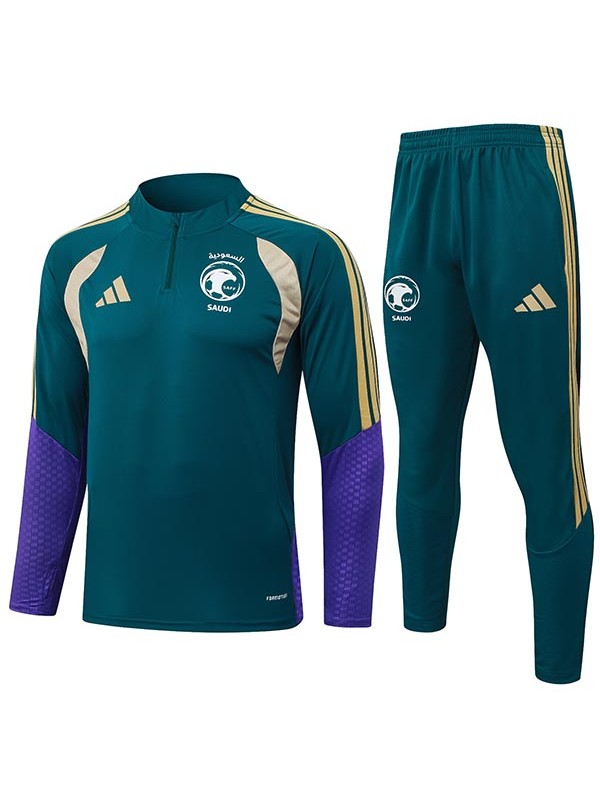 Saudi Arabia tracksuit mens dark green training kit 2026-2027