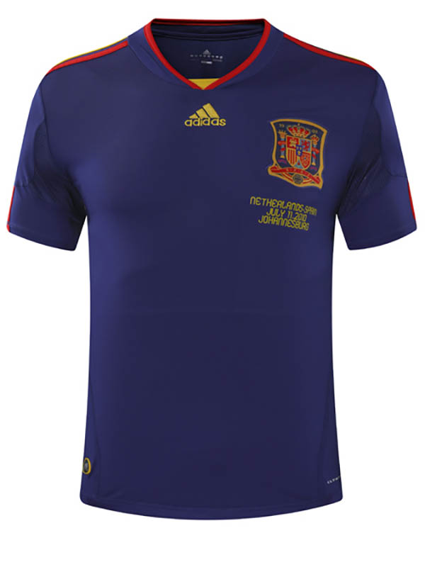 Spain away jersey mens retro shirt 2010