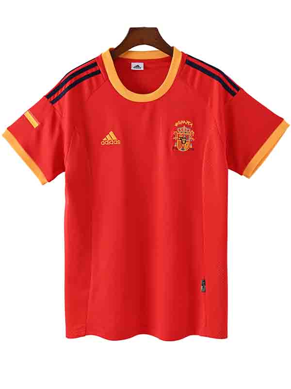 Spain home jersey mens retro shirt 2002