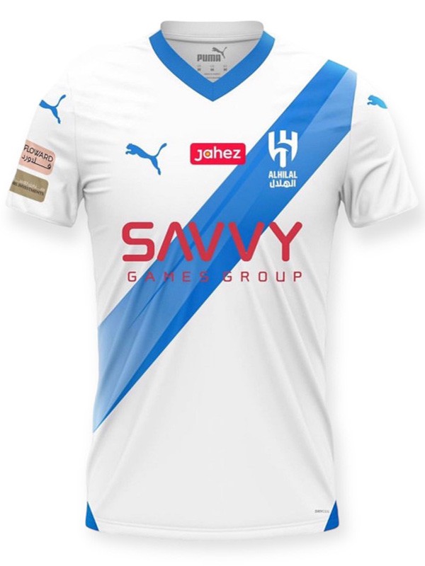 AL Hilal away jersey soccer uniform men's second sports football kit tops shirt 2023-2024