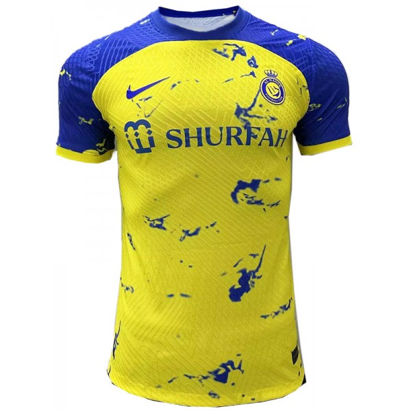 Al-Nassr special edition player version jersey soccer uniform men's yellow sports football kit tops shirt 2023-2024
