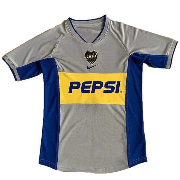 Boca away retro soccer jersey maillot match men's 2ed sportwear football shirt 2002