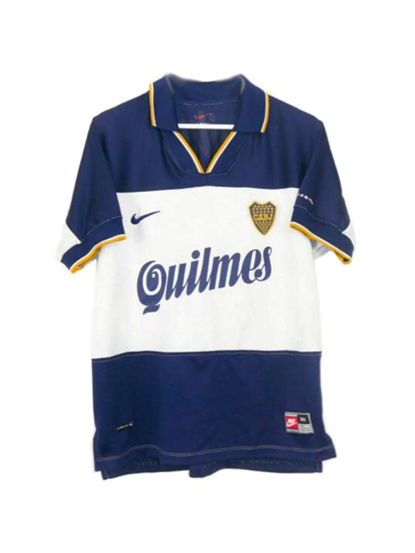 Boca juniors away retro jersey men's second uniform football tops sport soccer shirt 2000-2001