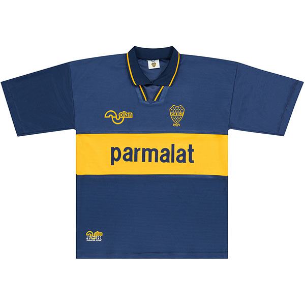 Boca juniors home retro jersey soccer maillot match men's first sportswear football shirt 1994-1995