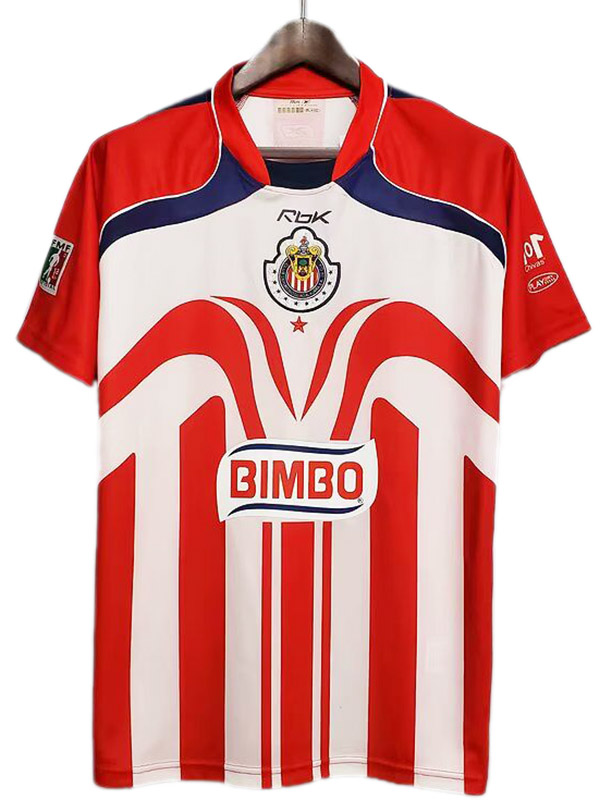 Chivas home retro jersey soccer uniform men's first football kit sports top shirt 2006-2007