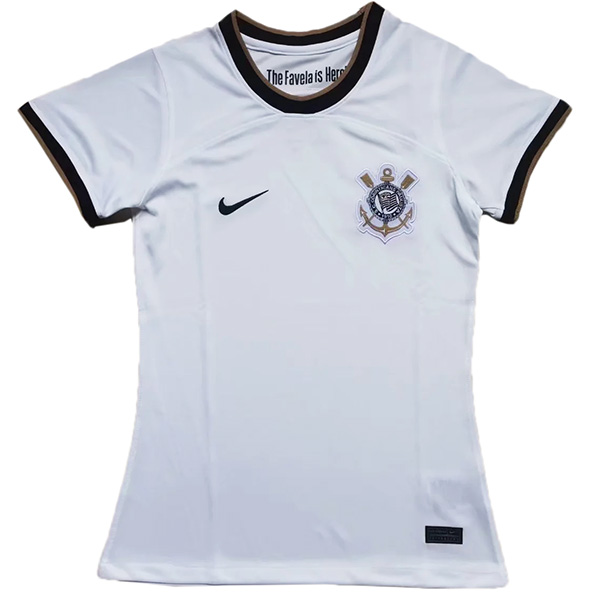 Corinthians home female jersey women's first soccer uniform sportswear football tops sport shirt 2022-2023