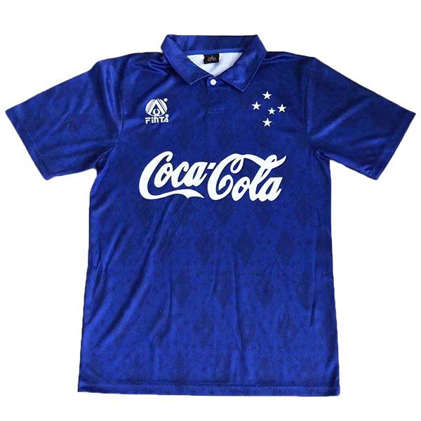 Cruzeiro home retro jersey long sleeve sportswear men's soccer shirt football sports t-shirt 1993-1994