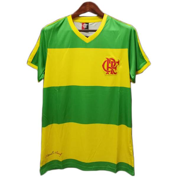 Flamengo Retro Jersey Maillot Match Men's Soccer Sportwear Football Shirt Yellow Green 2004