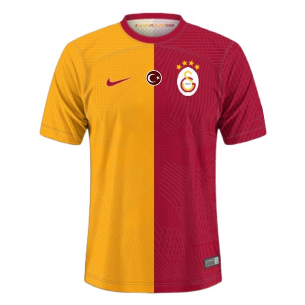 Galatasaray home jersey soccer uniform men's first football kit sports top shirt 2023-2024