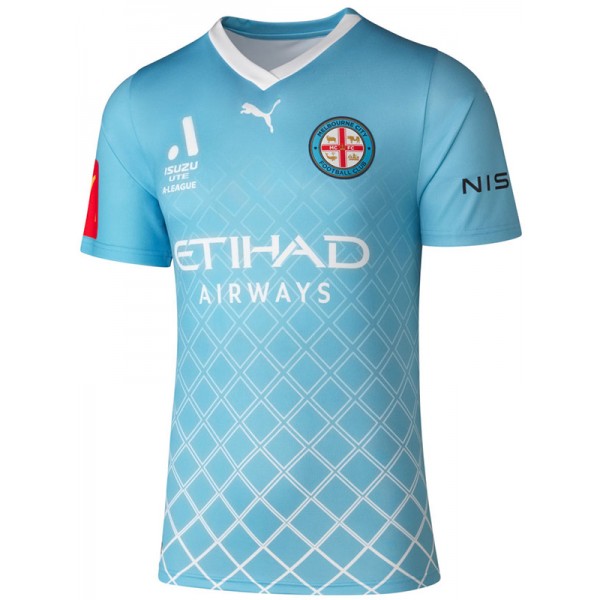 Melbourne City home jersey soccer uniform men's first football kit top sports shirt 2023-2024