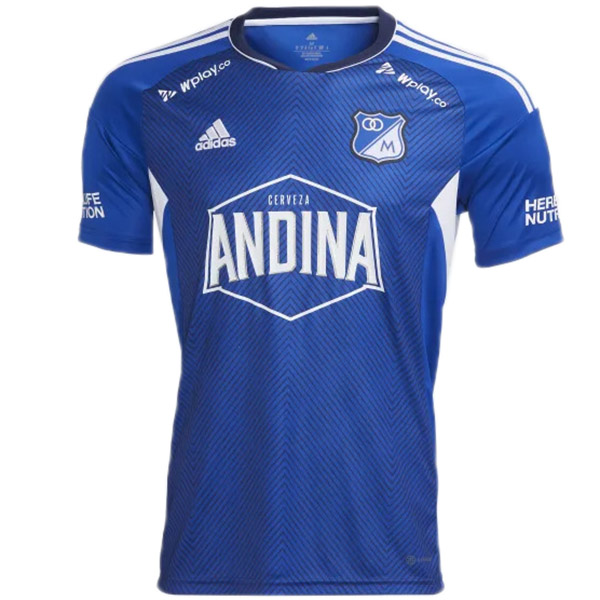 Millonarios home jersey soccer uniform men's sportswear football tops sport shirt 2023-2024