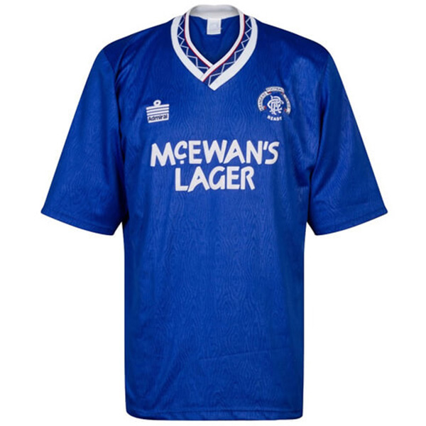 Rangers home retro jersey soccer match men's first sportswear football tops sport shirt 1990-1992