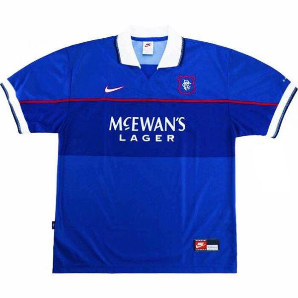 Rangers home retro soccer jersey maillot match men's 1st sportwear football shirt 1997-1998