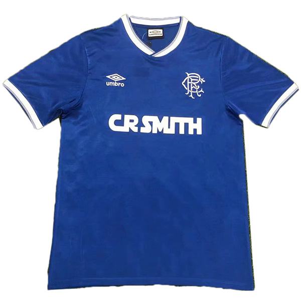 Rangers retro soccer jersey maillot match men'ssportwear football shirt 1984-1987