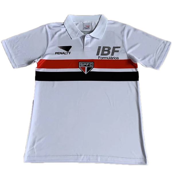 Sao paulo home retro soccer jersey maillot match first men's sportwear football shirt 1991-1992