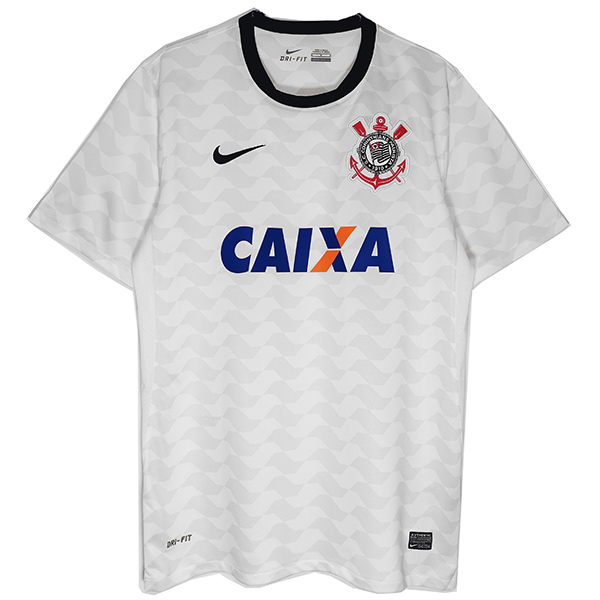 SC Corinthians home retro jersey soccer uniform men's first football top shirt 2012-2013