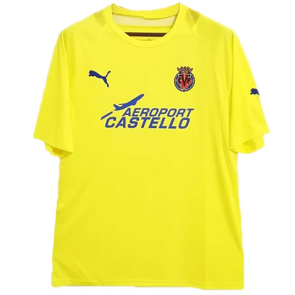 Villarreal home retro jersey men's first uniform football tops kit sport soccer shirt 2005-2006