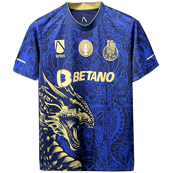 FC Porto champions special edition dragon jersey blue soccer uniform mens football kit top sports shirt 2022-2023