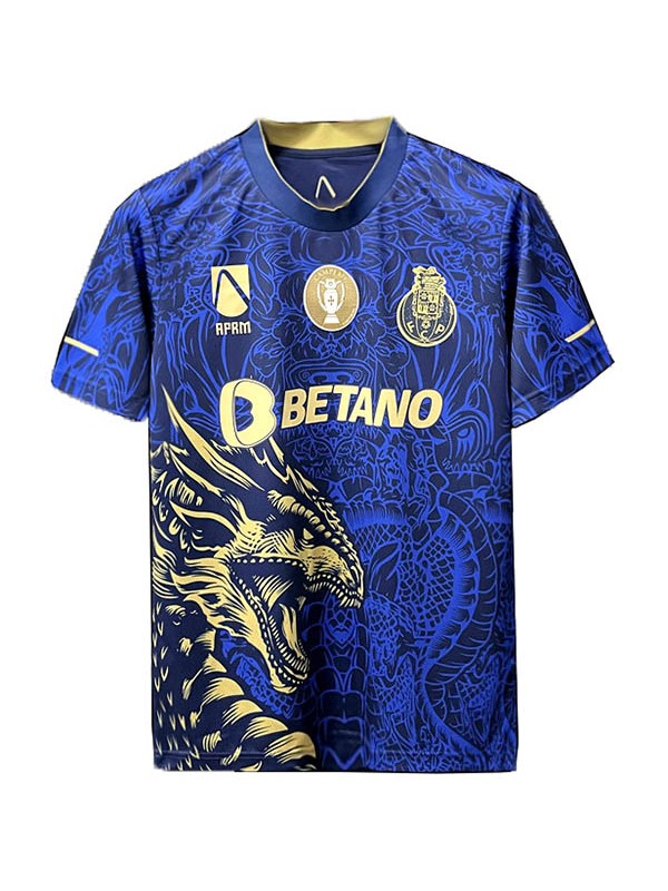 FC Porto champions special edition dragon jersey blue soccer uniform mens football kit top sports shirt 2022-2023
