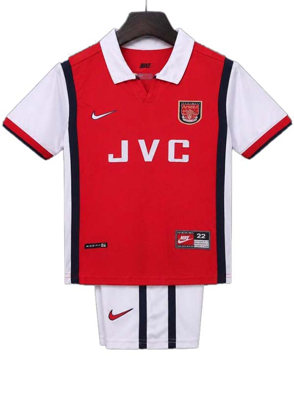 Arsenal home kids kit childrens retro jersey 1998-1999